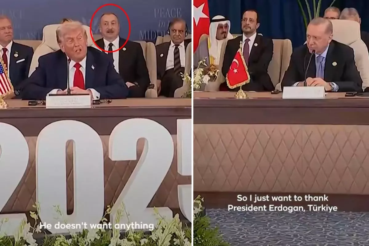 Trump, Erdoğan'ı övdüğü sırada Aliyev'in yüz ifadesi dikkat çekti