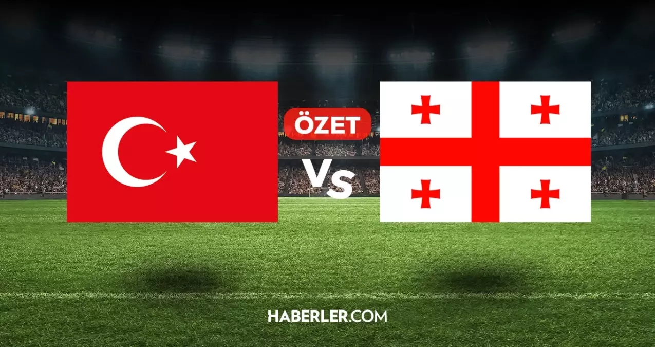 Türkiye Gürcistan maç özeti ve golleri izle! (VİDEO) Türkiye Gürcistan geniş özeti! Golleri kim attı, maç kaç kaç bitti?