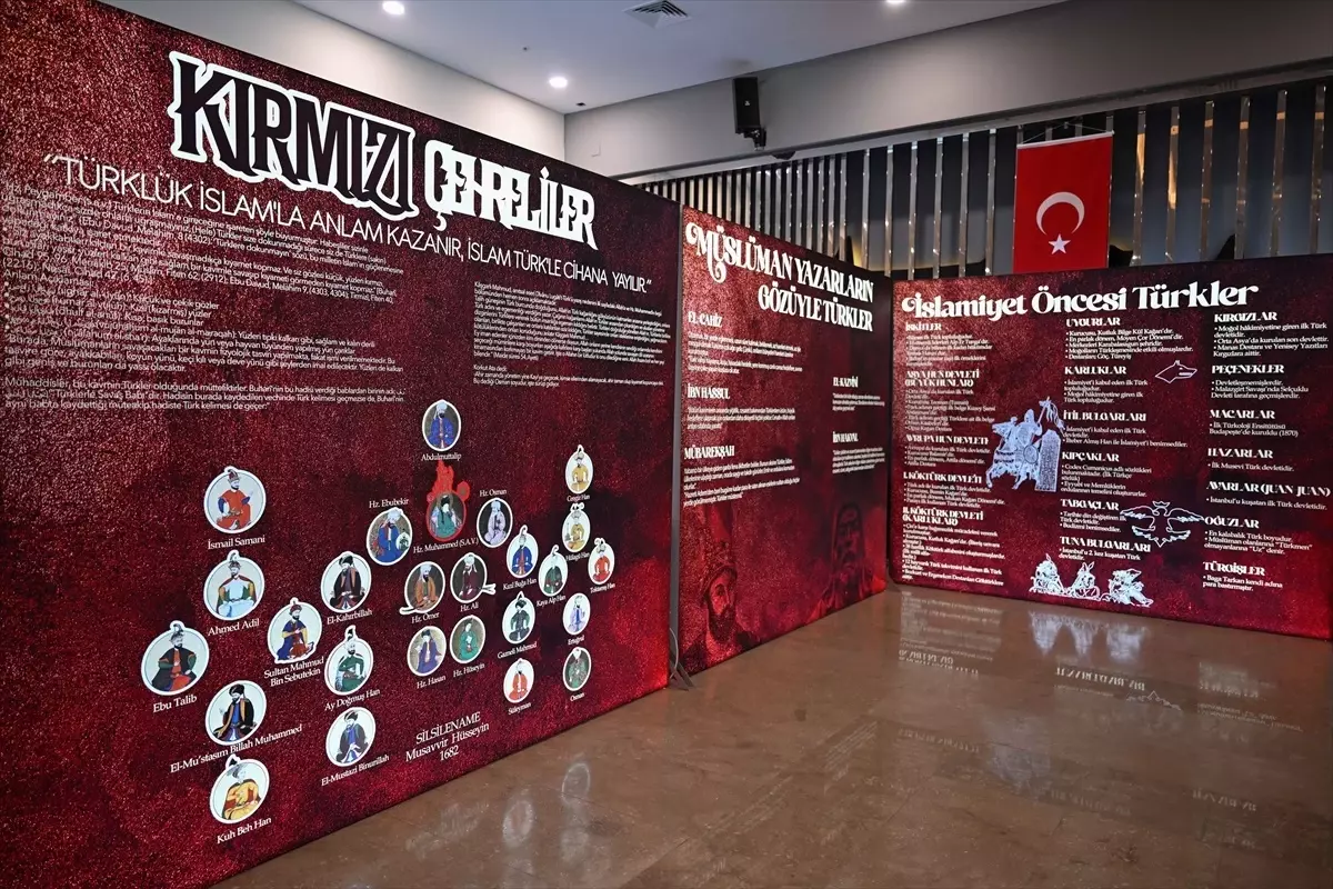 Başkentte Türk-İslam medeniyetine ışık tutan "Kırmızı Çehreliler" sergisi açıldı