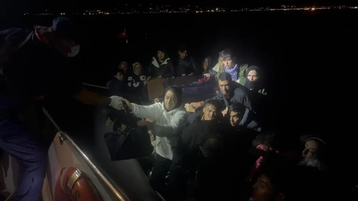 Bodrum'da 43 Kaçak Göçmen ve 1 Organizör Yakalandı
