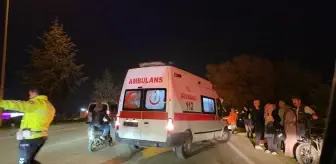 İnegöl'de Bisikletli Çocuk Otomobilin Çarpması Sonucu Ağır Yaralandı