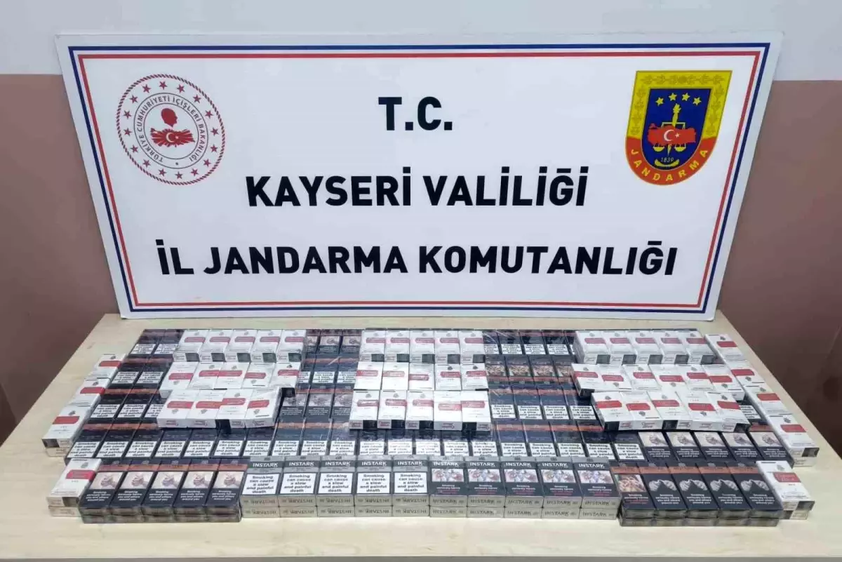 Kayseri'de 320 Paket Kaçak Sigara Ele Geçirildi