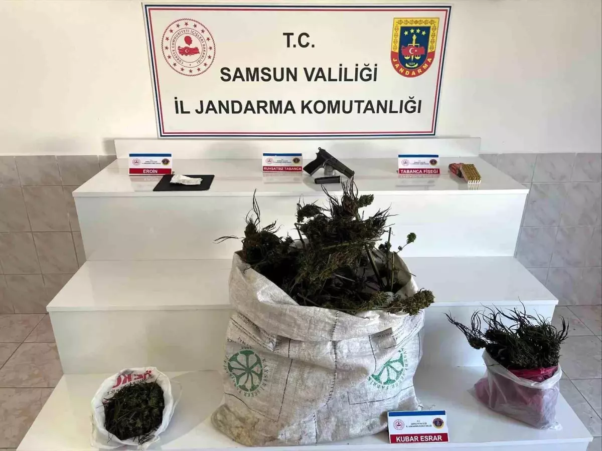 Bafra'da Uyuşturucu ve Silah Operasyonu: 1 Gözaltı
