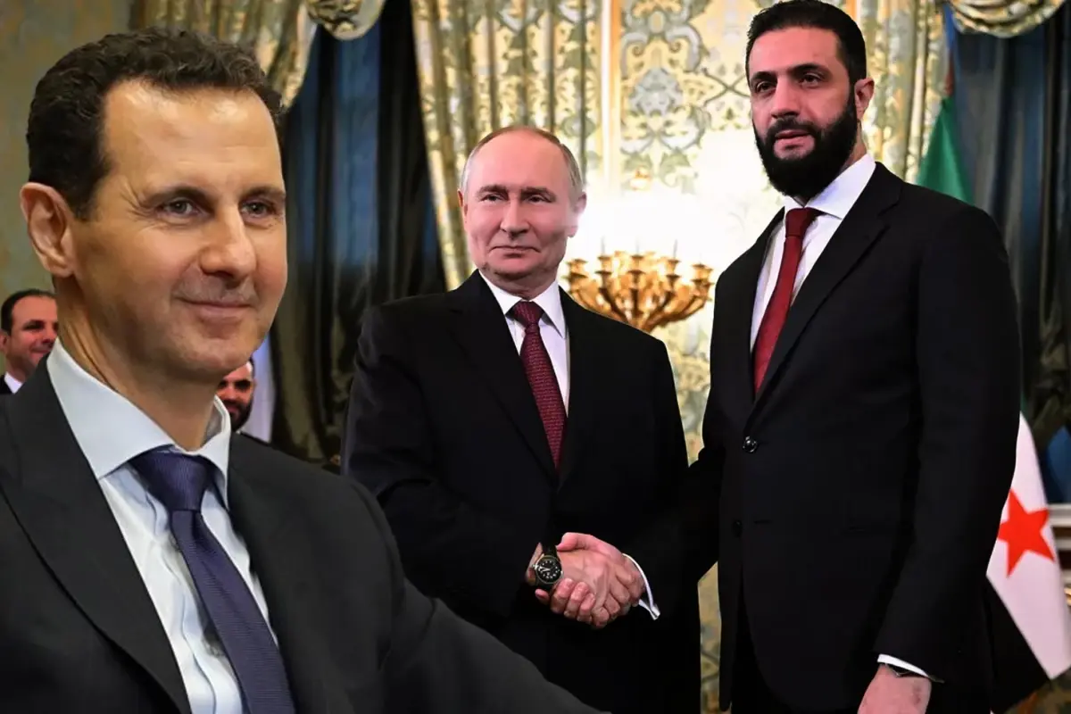 Şara, Putin'le görüşürken Esad bakın ne yaptı