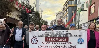 Trabzon'da Beyaz Baston Körler ve Güvenlik Günü Yürüyüşü