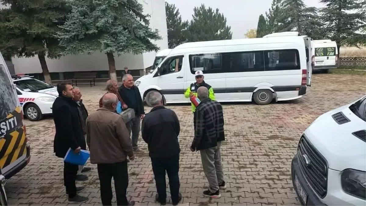 Kütahya'da Okul Servis Araçlarına Denetim