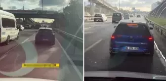 Ambulansa ısrarla yol vermedi