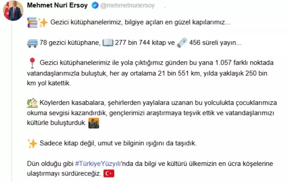 Gezici Kütüphanelerle Türkiye'nin Dört Bir Yanına Kültür Taşınıyor
