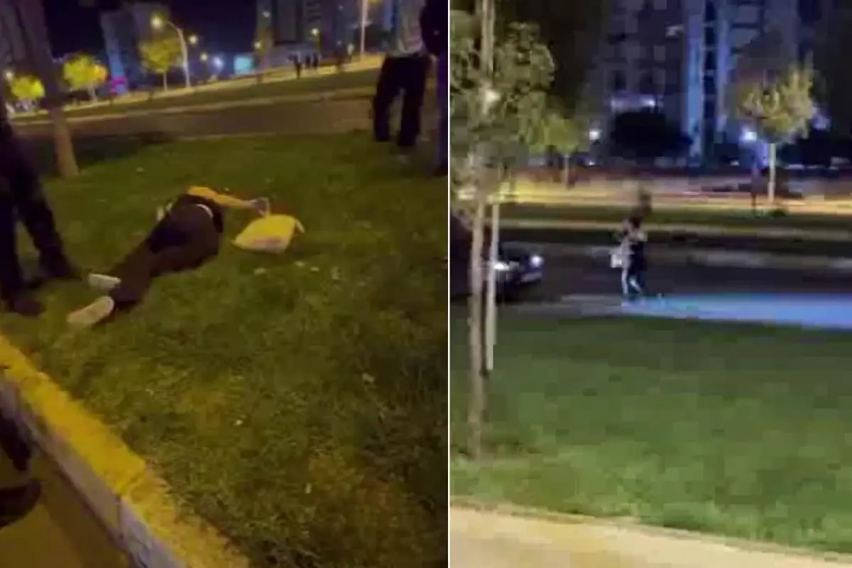 Yer: Diyarbakır! Kendini araçların önüne attı, sürücülere saldırdı