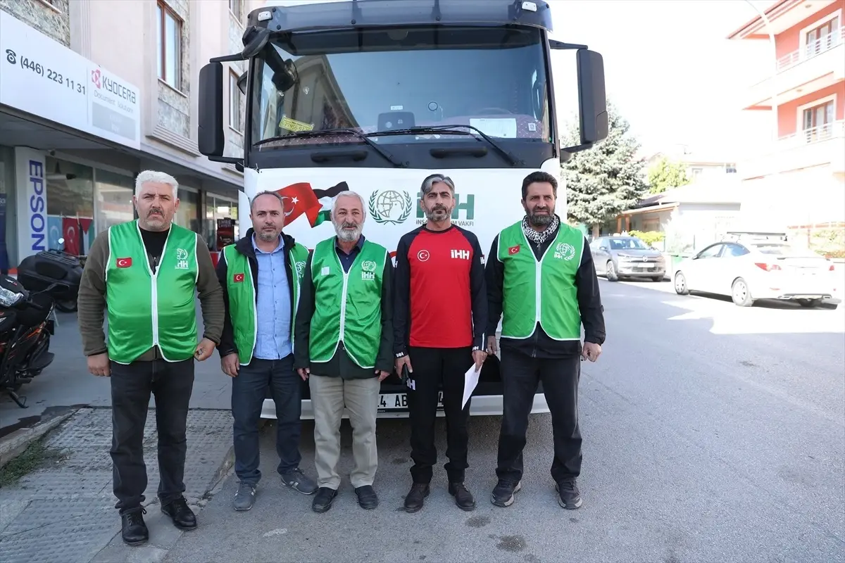 Erzincan'dan Gazze'ye Yardım Tırları Uğurlandı