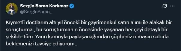 hakkinda gozalti karari verilen sezgin baran 19155891 8430 m