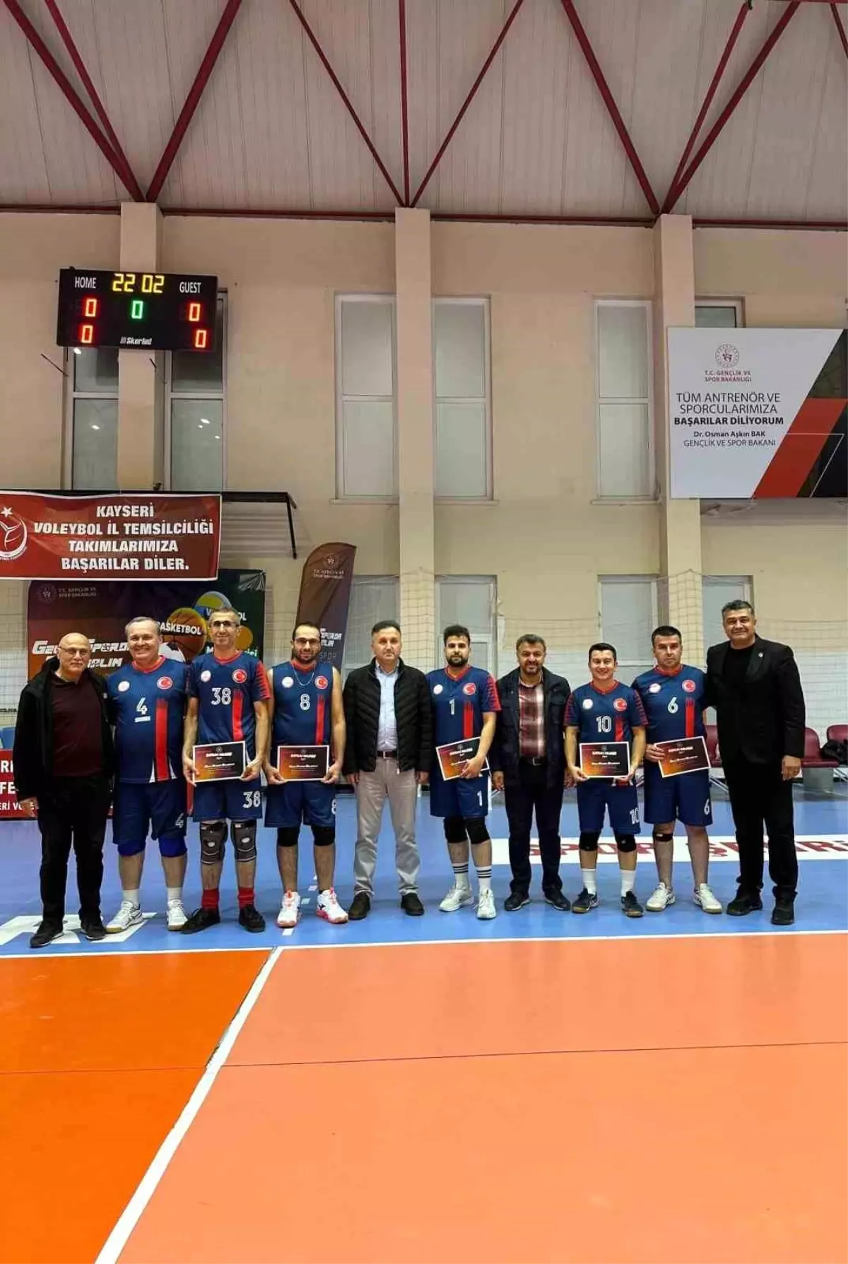 Kayseri'de 3. Kamu Spor Oyunları Voleybol Müsabakaları Tamamlandı