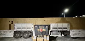 Kırşehir'de Durdurulan Tırda 9 Milyon 800 Bin Makaron Ele Geçirildi