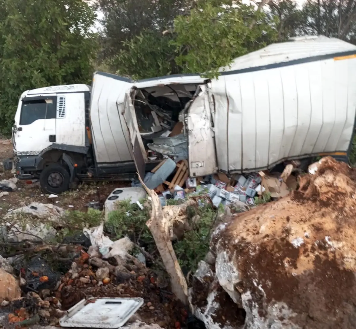 Mersin'de Kamyon Kazası: 2 Yaralı