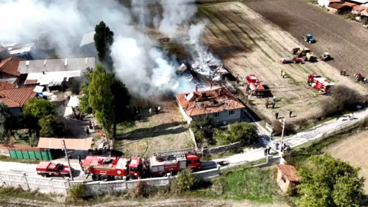 Domaniç'te Yangın: Evin Odunluğu Yangında Küle Döndü