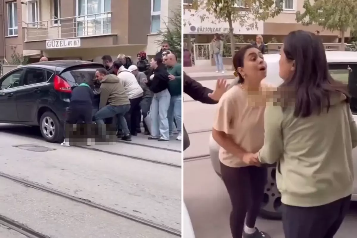 Otomobilin altında kalan küçük çocuğu kurtarmak için dakikalarca uğraştılar