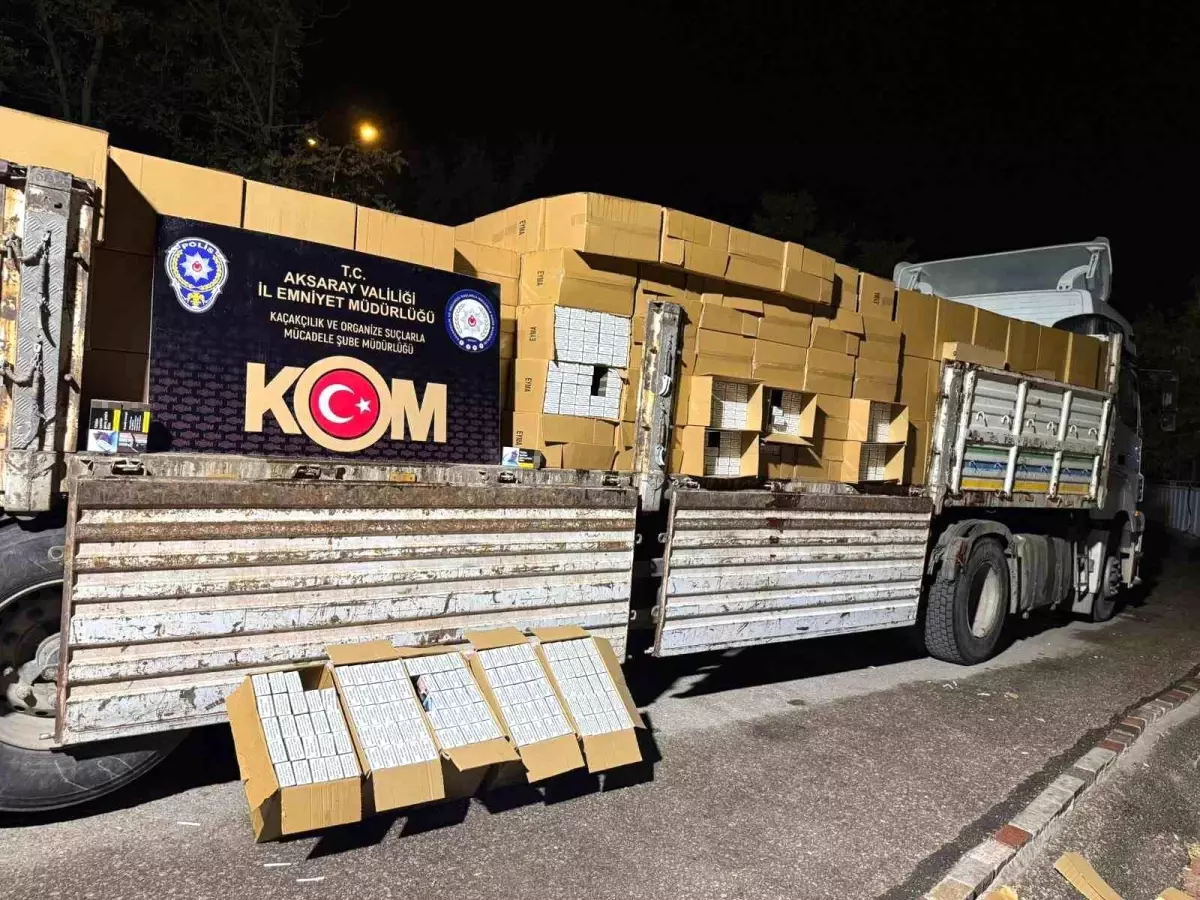 Aksaray'da Kaçak Sigara Operasyonu: On Binlerce Ürün Ele Geçirildi