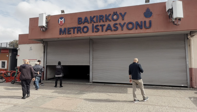 A person committed suicide by jumping onto the tracks at Bakırköy Metro station