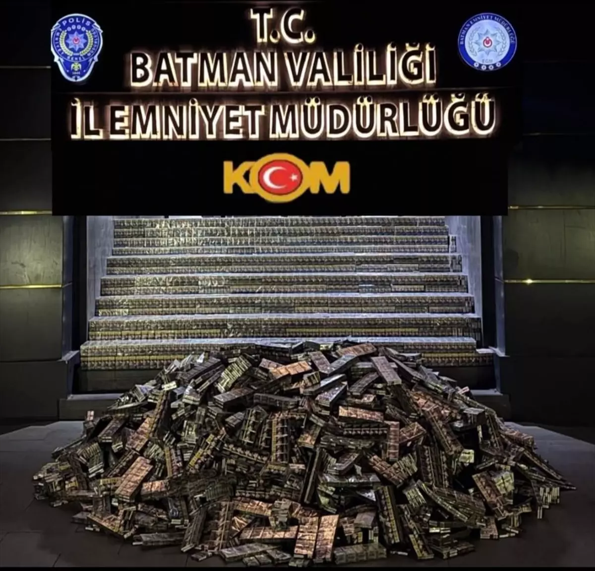 Batman'da 31 Bin Paket Kaçak Sigara Ele Geçirildi