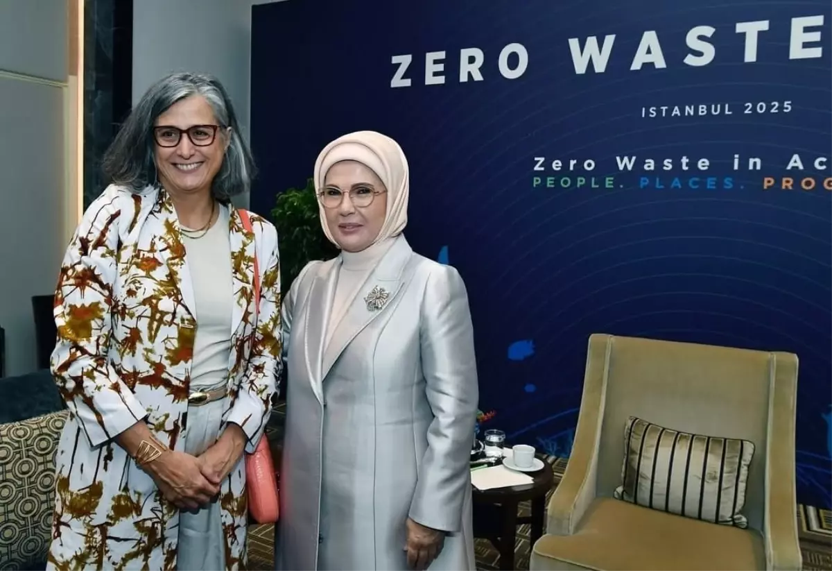 Emine Erdoğan ve BM Habitat İcra Direktörü Rossbach'tan Sıfır Atık ve Gazze Görüşmesi