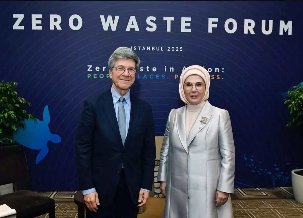 Emine Erdoğan, BM Sürdürülebilir Kalkınma Çözümleri Ağı Başkanı ile görüştü