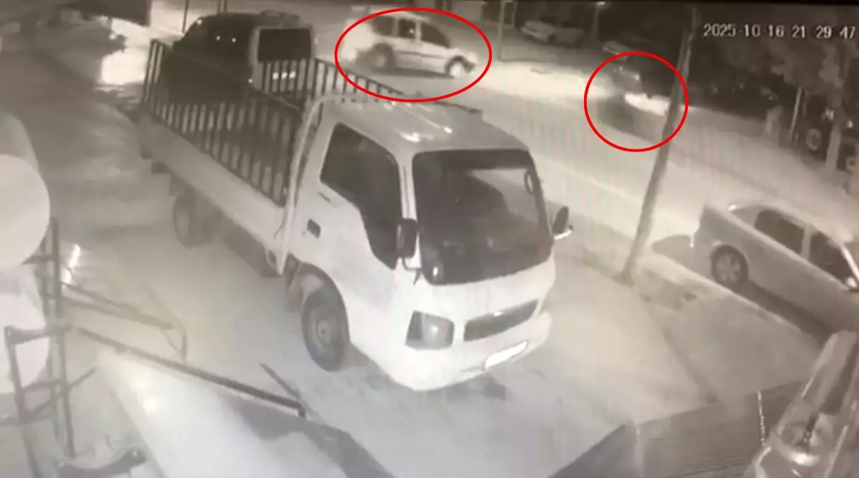 Motosiklet Kazası Güvenlik Kamerasında