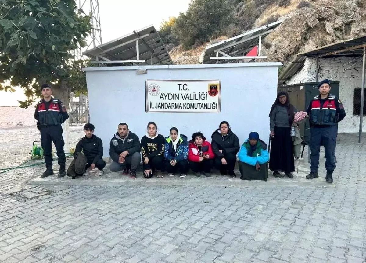 Aydın'da Düzensiz Göçmen Operasyonu: 8 Kişi Yakalandı
