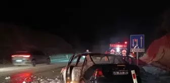 Bucak'ta Otomobil Yangını Korkuttu