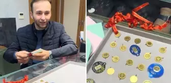 Düğünden sonra altınları çantaya dolduran damat, soluğu kuyumcuda aldı