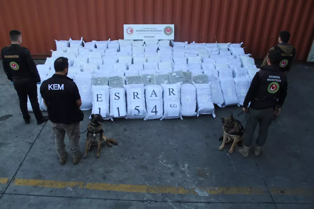 Edirne ve Tekirdağ'da 809 Milyon TL Değerinde Uyuşturucu Ele Geçirildi