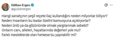 Gülben Ergen reacted to the test results of famous individuals