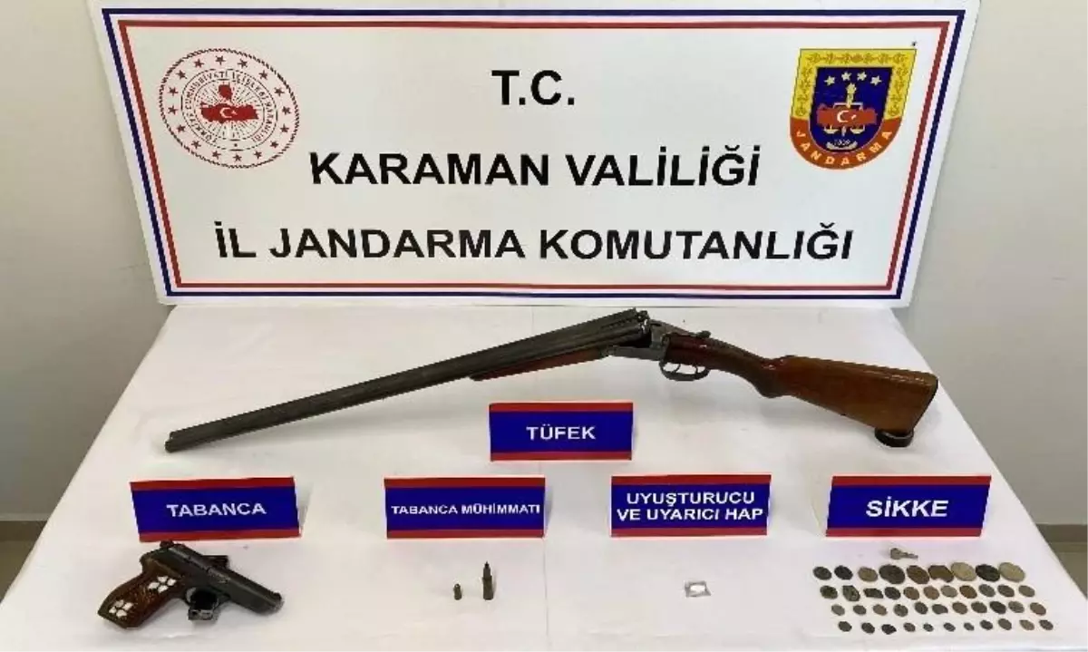 Karaman'da Jandarma Uygulamalarında 7 Tutuklama ve Kaçak Eşya Ele Geçirildi