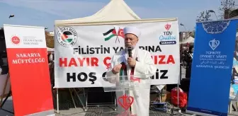 Sakarya'da Filistin Yararına Hayır Çarşısı Düzenlendi