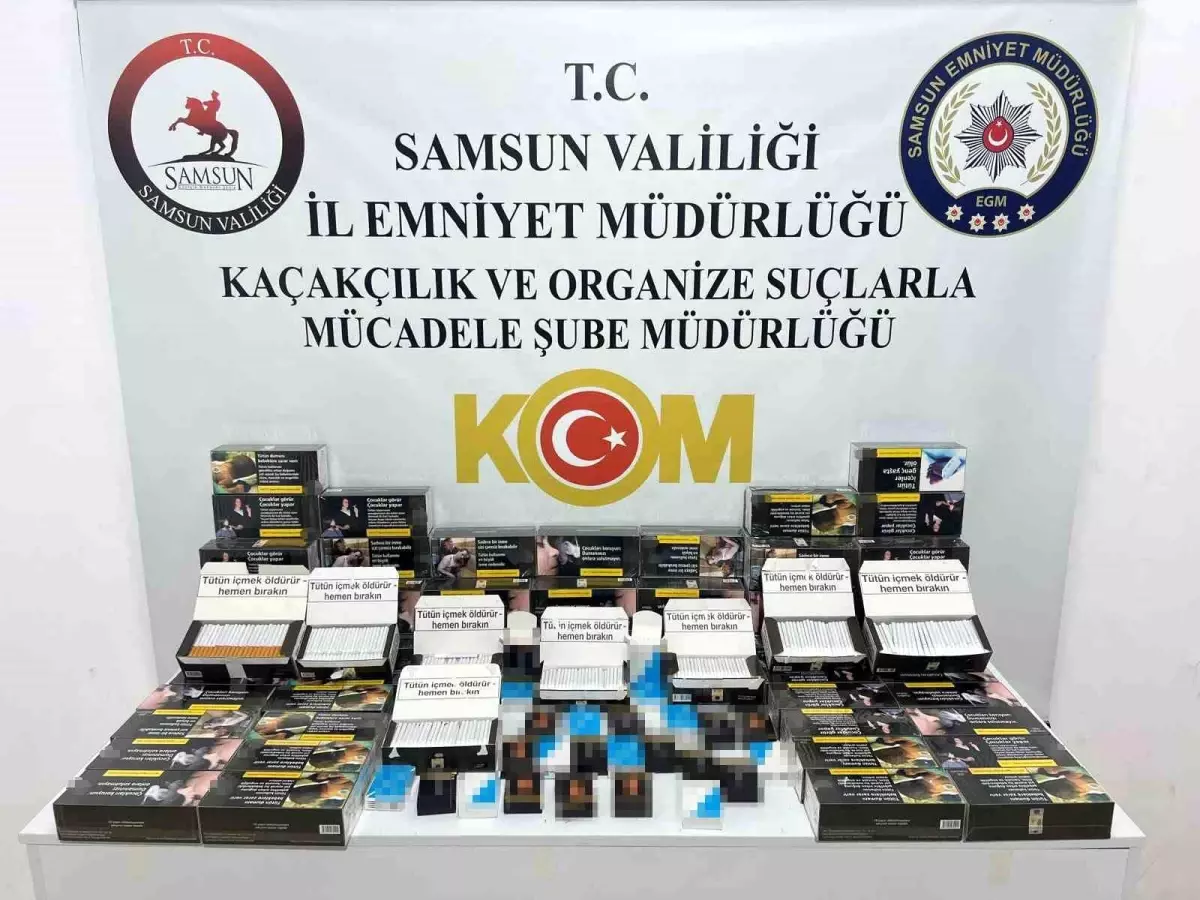 Samsun'da Polis Uyuşturucu ve Kaçak Ürünlere Operasyon Düzenledi
