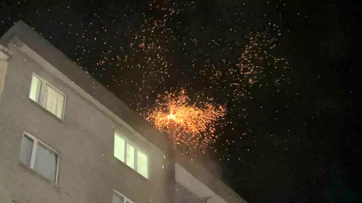 Tekirdağ Çorlu'da Baca Yangını Korkuttu