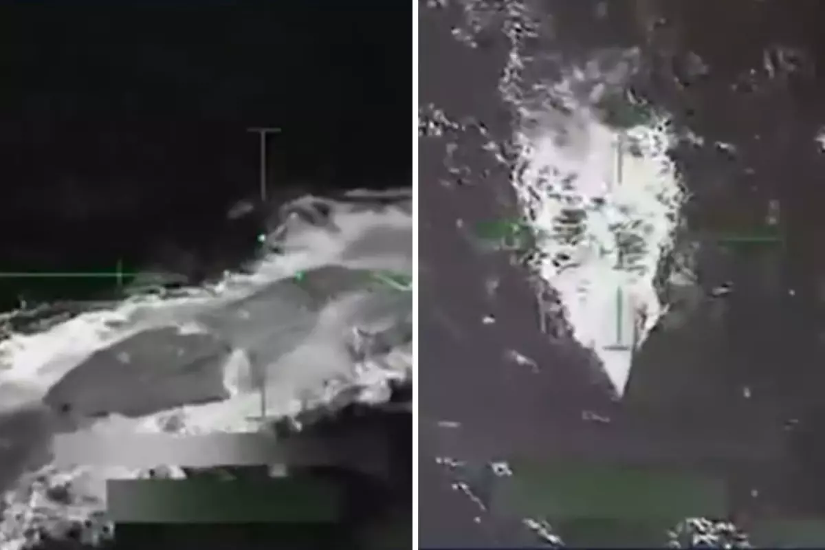 Donald Trump görüntüleri paylaştı! ABD denizaltıyı vurdu