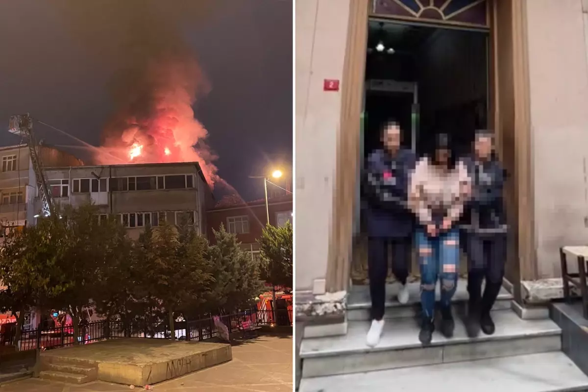64 yaşındaki sevgilisinin içeri almadığı 21 yaşındaki kadın binayı ateşe verdi