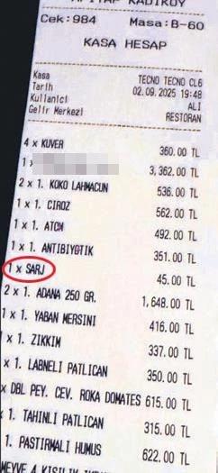 We saw this too! They added a 45 TL charging fee to a 10,000 lira bill