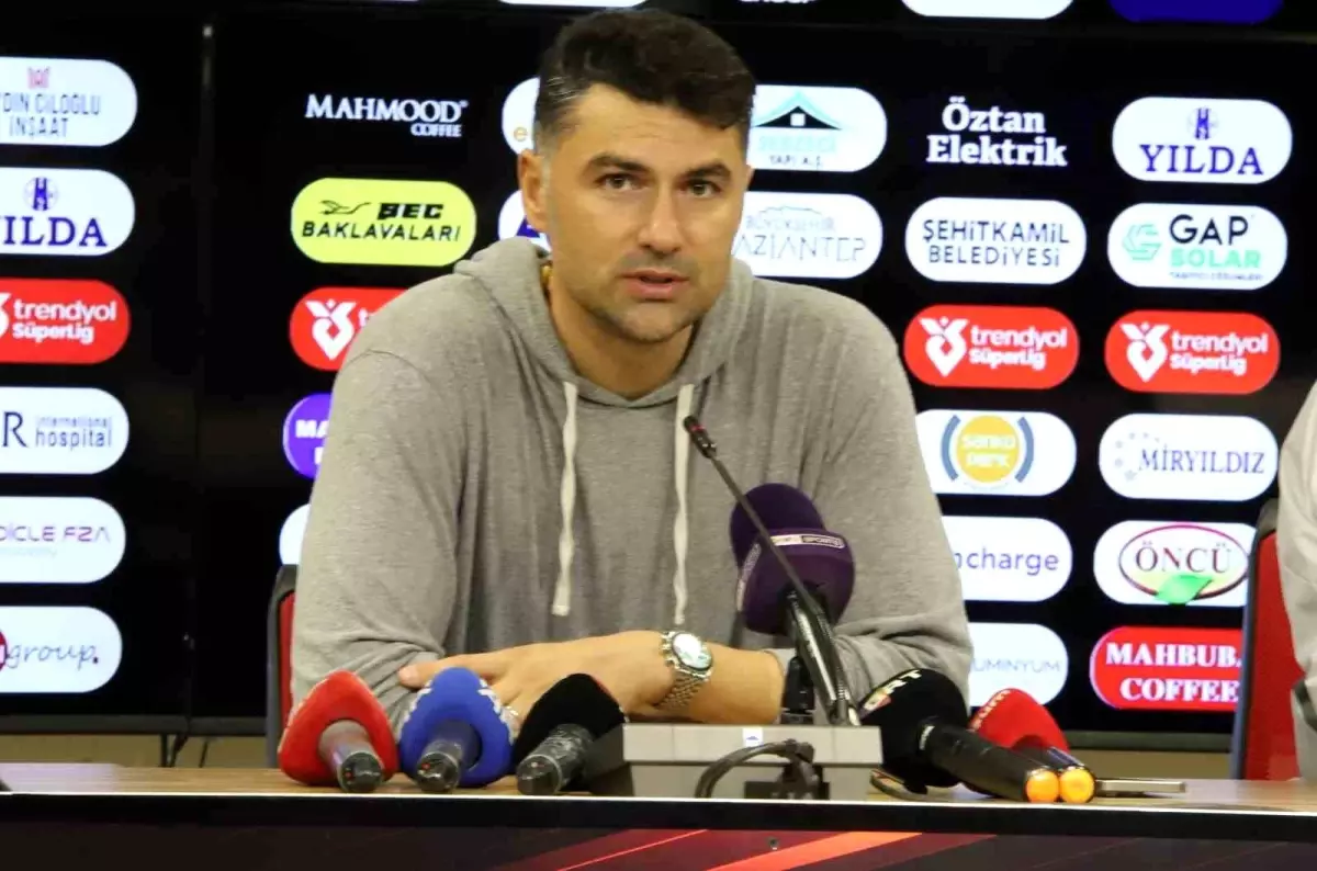 Gaziantep FK Teknik Direktörü Burak Yılmaz: 'Tarihi fark olabilirdi'