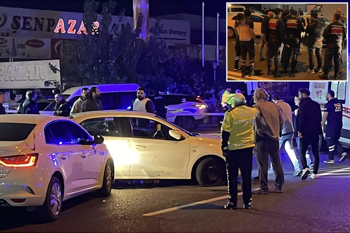 Gasbettiği araçla kaçmaya çalışan şüpheli 2 kişiyi öldürüp 2'si polis 7 kişiyi yaraladı
