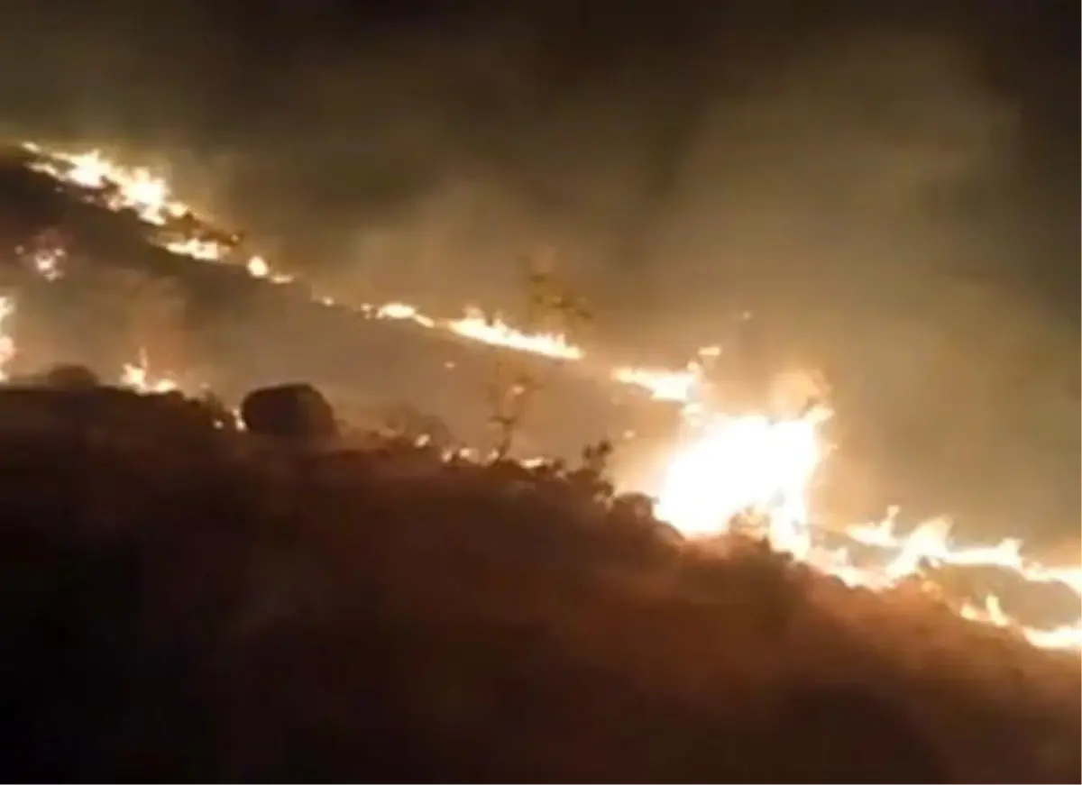 Konya'da Meralık Alanda Yangın