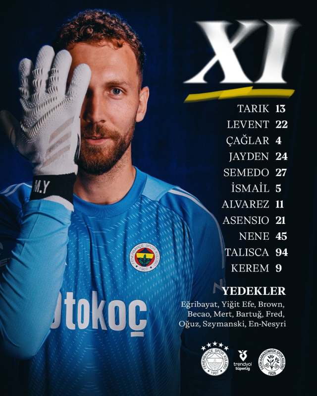 Fenerbahçe Karagümrük maçı ilk 11'i! Fenerbahçe'ın Karagümrük maçı 11'i belli oldu mu, ilk 11'de kimler var?