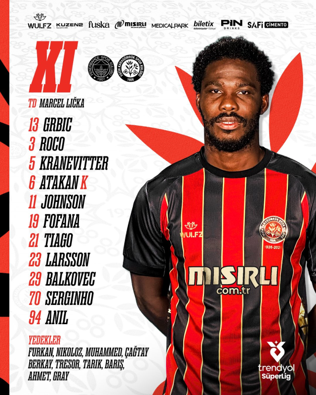 Fenerbahçe Karagümrük maçı ilk 11'i! Fenerbahçe'ın Karagümrük maçı 11'i belli oldu mu, ilk 11'de kimler var?