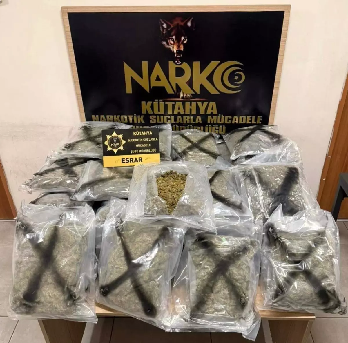 Kütahya'da Uyuşturucu Operasyonu: 33 Kilo Esrar Ele Geçirildi