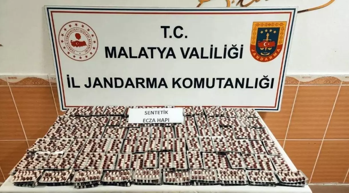 Malatya'da 4 Bin 438 Uyuşturucu Hap Ele Geçirildi
