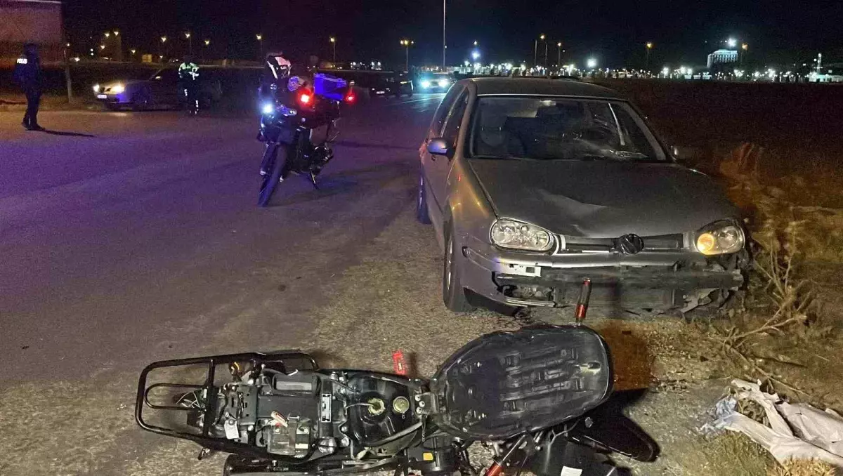 Karaman'da Motosiklet Kazasında Genç Sürücü Yaralandı