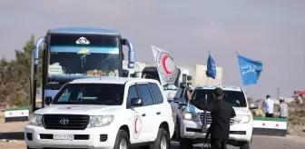 Suriye'nin Süveyda Kentine İnsani Yardım ve Ticari Konvoy Ulaştı