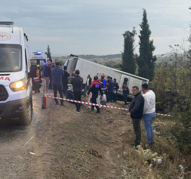 The tour bus rolled into a ditch! The toll is heavy