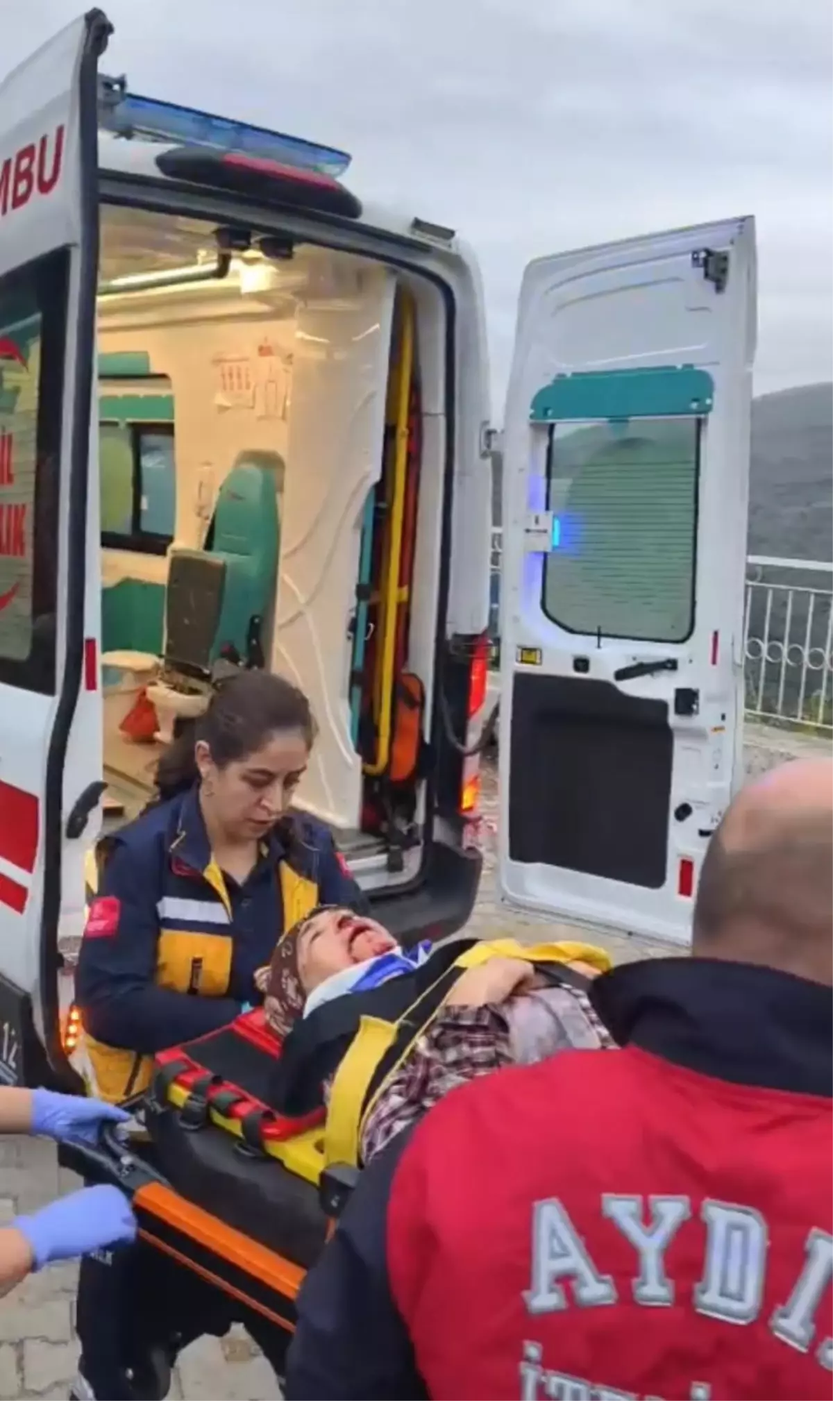 Nazilli'de Kamyonet Uçuruma Yuvarlandı: 3 Yaralı