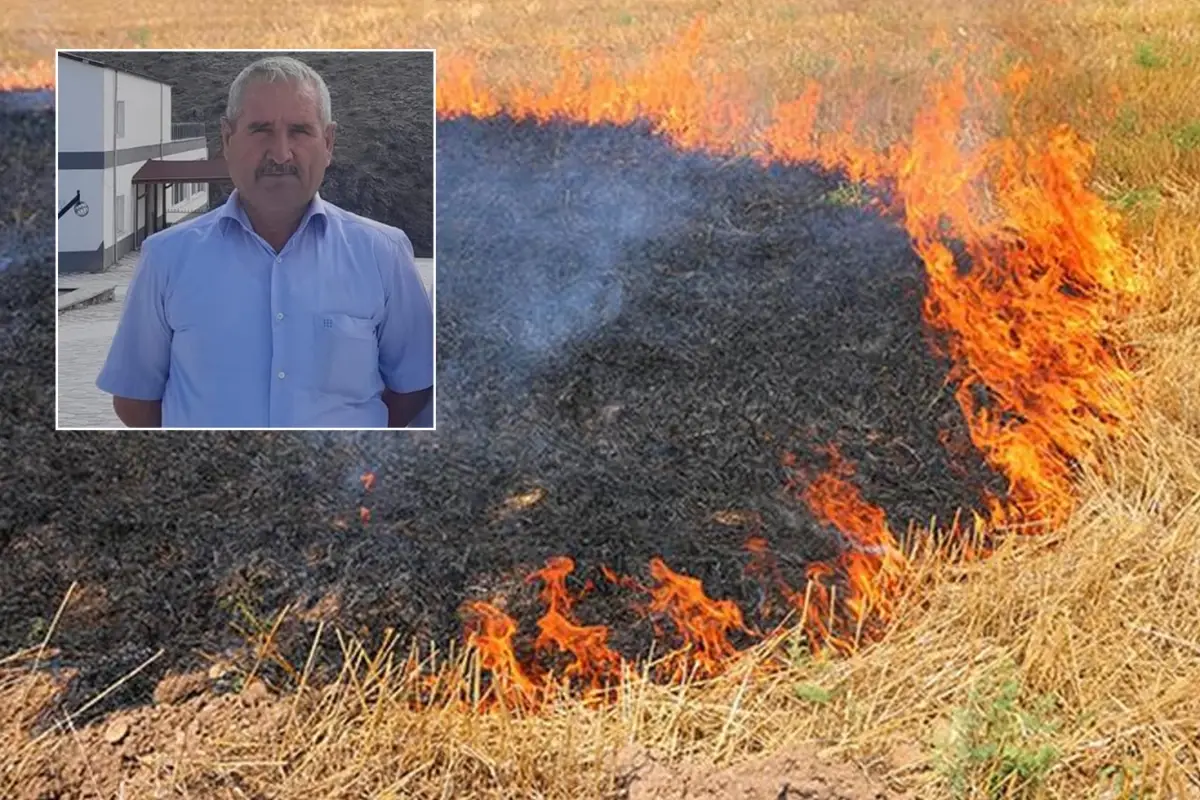 Bahçedeki otları yaktı, alevlerin arasında hayatını kaybetti